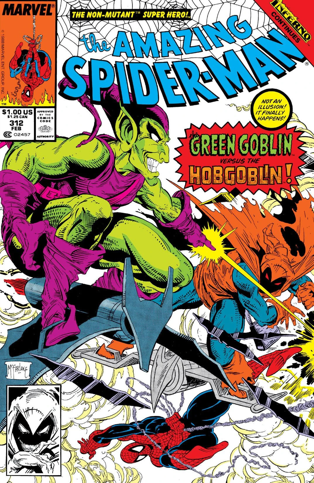 Amazing Spider-Man #312 A Direct Edition cover