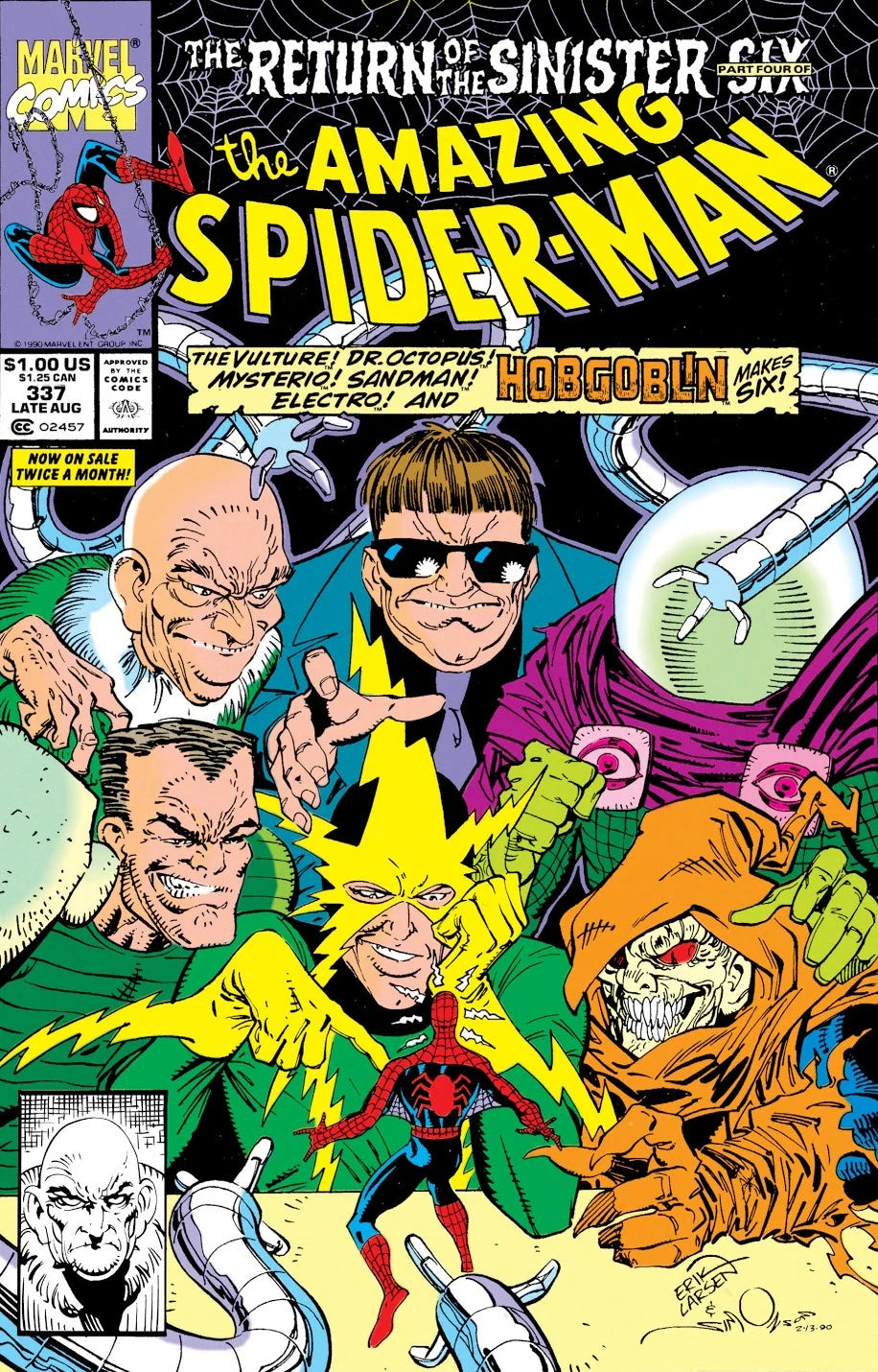 Amazing Spider-Man #337 A Direct Edition cover