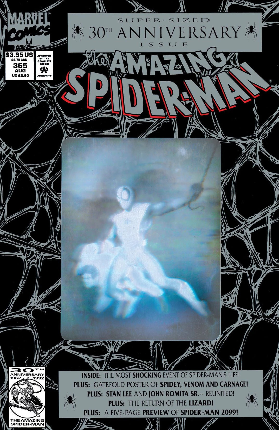 Amazing Spider-Man #365 A Direct Edition cover
