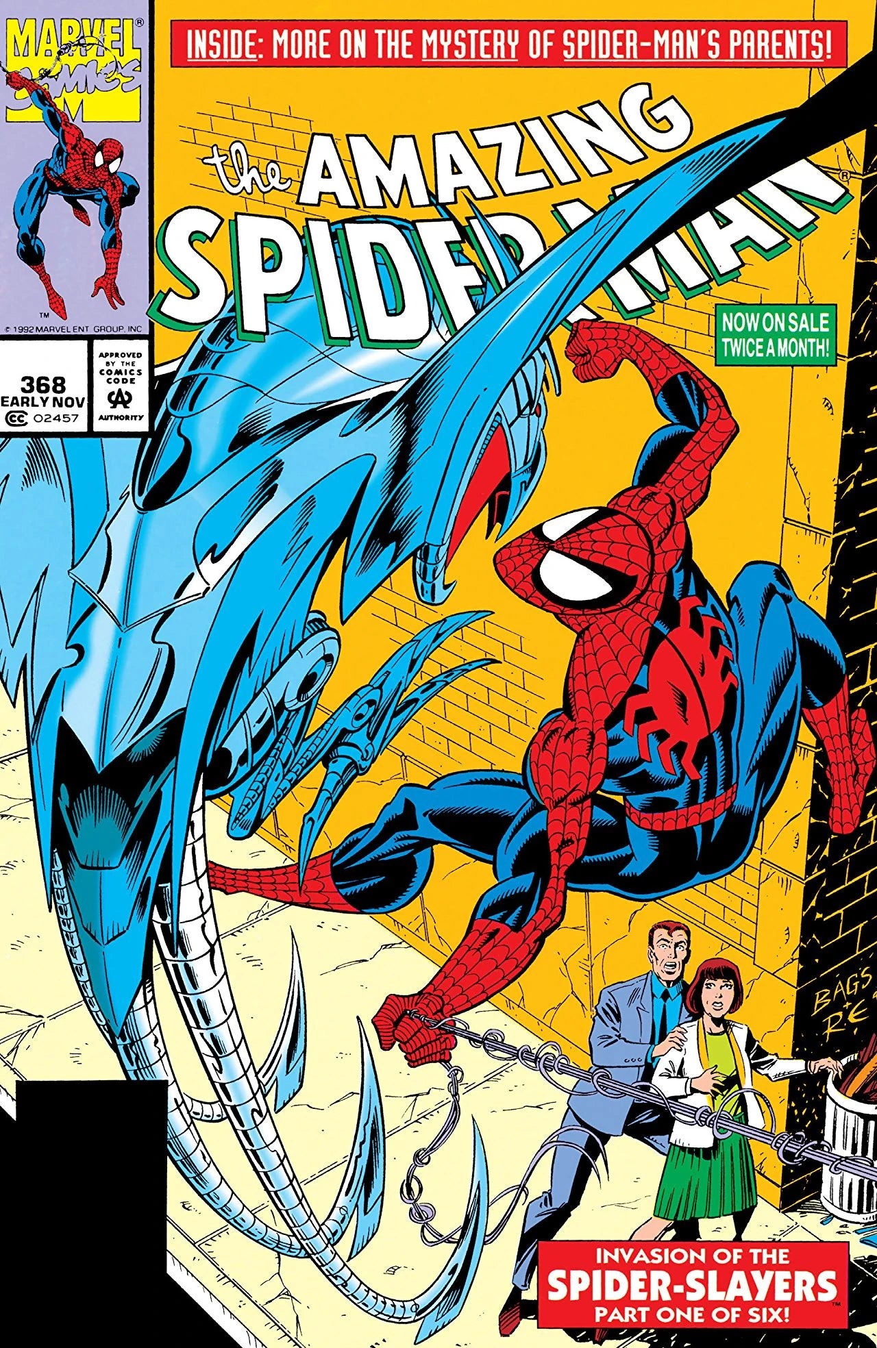 Amazing Spider-Man #368 A Direct Edition cover