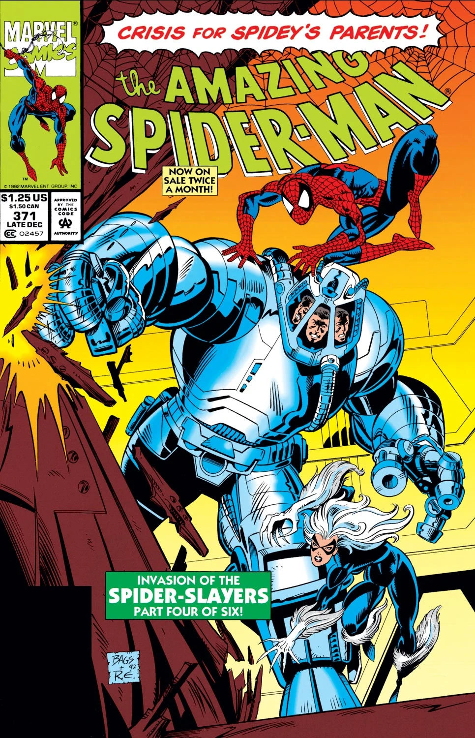 Amazing Spider-Man #371 A Direct Edition cover