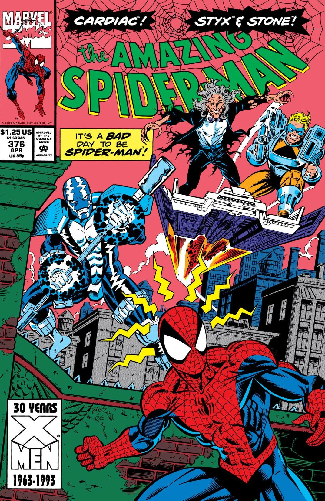 Amazing Spider-Man #376 A Direct Edition cover