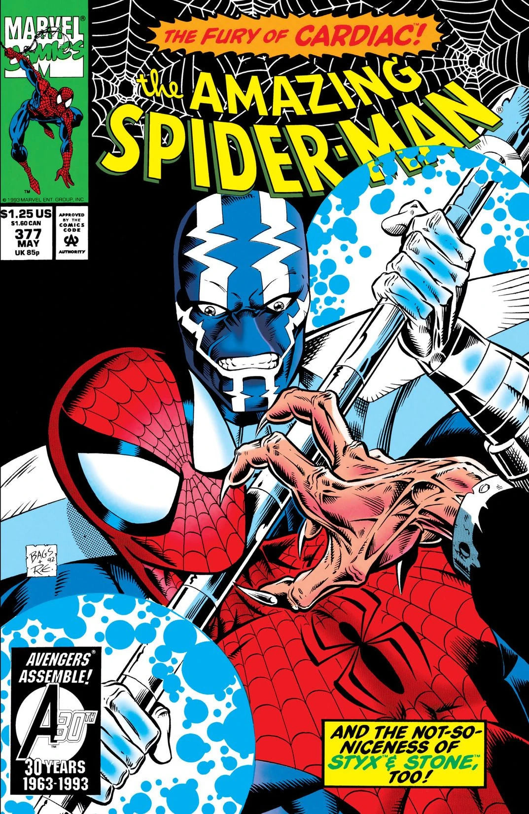 Amazing Spider-Man #377 A Direct Edition cover