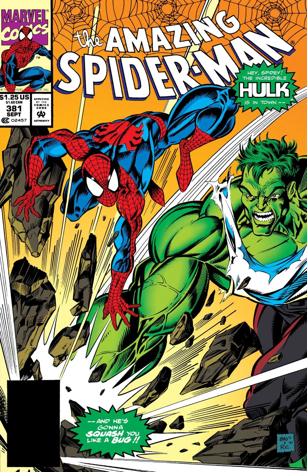Amazing Spider-Man #381 B Newsstand Edition cover