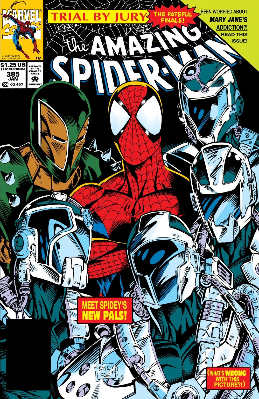 Amazing Spider-Man #385 A Direct Edition cover