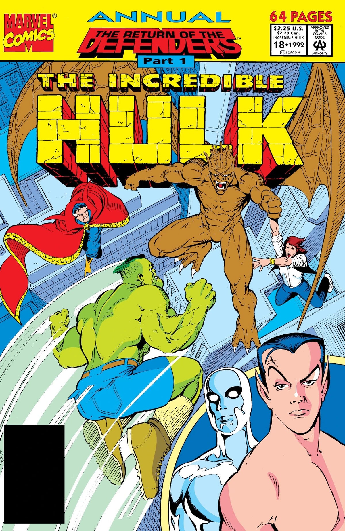 The Incredible Hulk Annual #18 Direct Edition cover