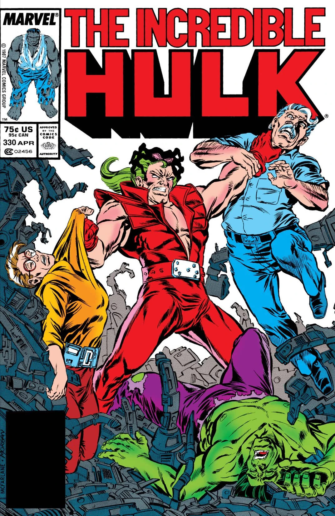 The Incredible Hulk #330 Direct Edition cover