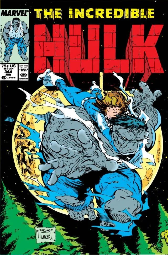 The Incredible Hulk #344 Direct Edition cover