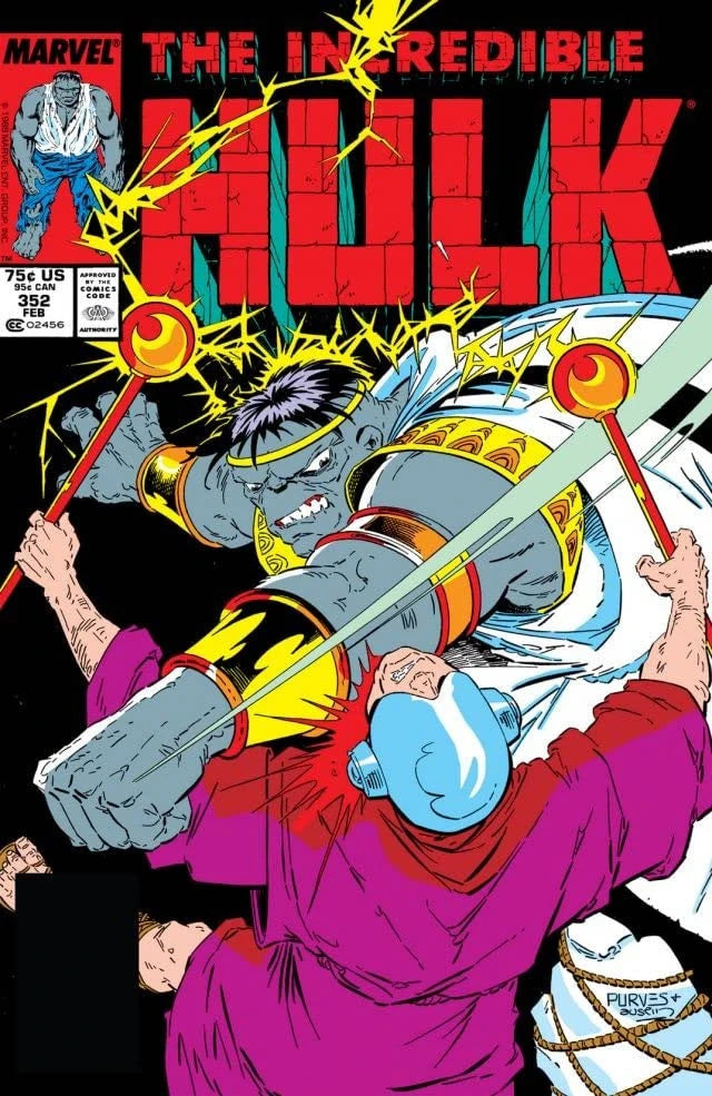 The Incredible Hulk #352 Direct Edition cover