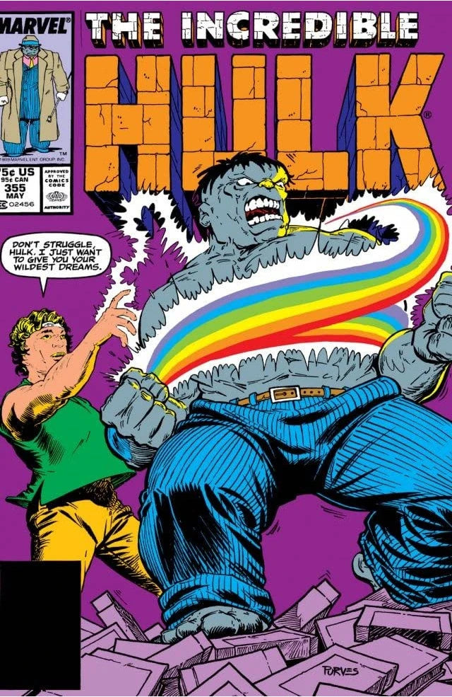 The Incredible Hulk #355 Direct Edition cover