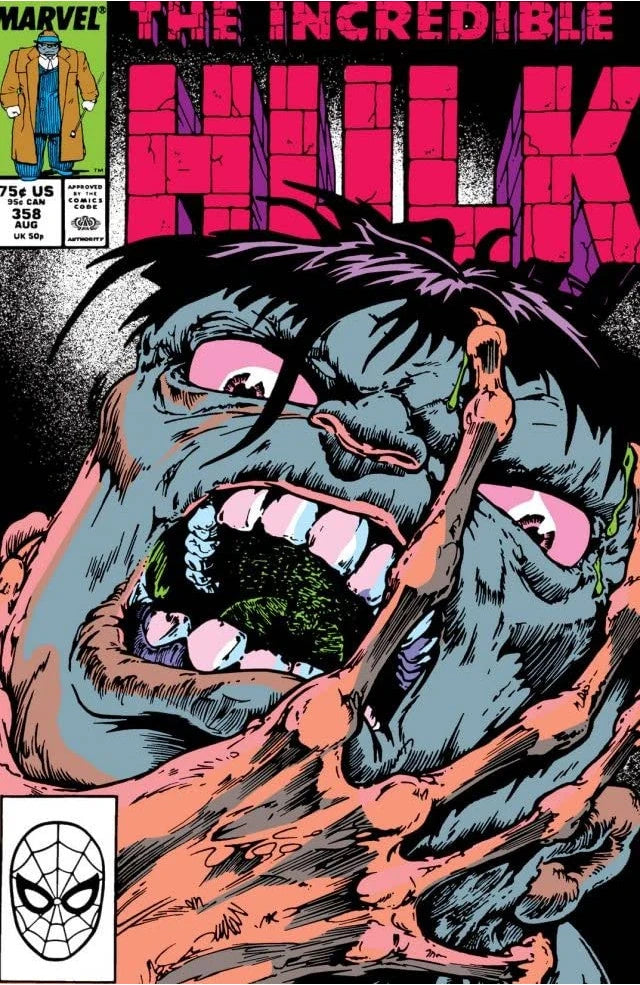 The Incredible Hulk #358 Direct Edition cover