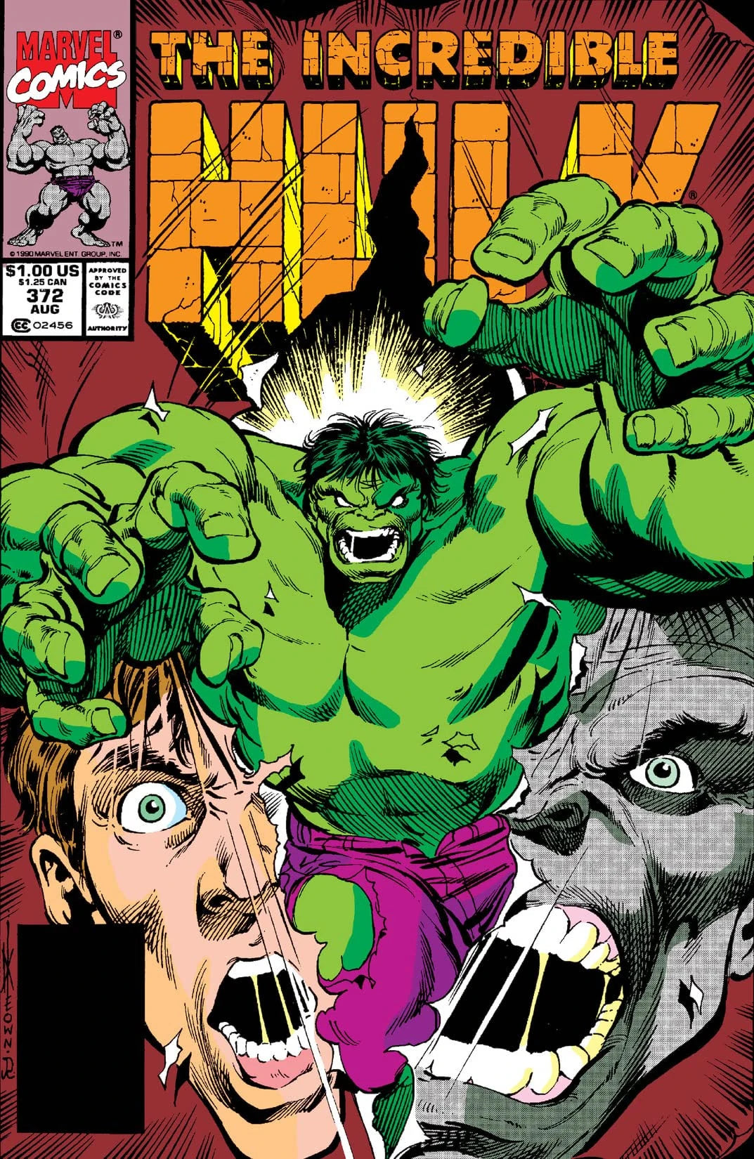 The Incredible Hulk #372 Direct Edition cover