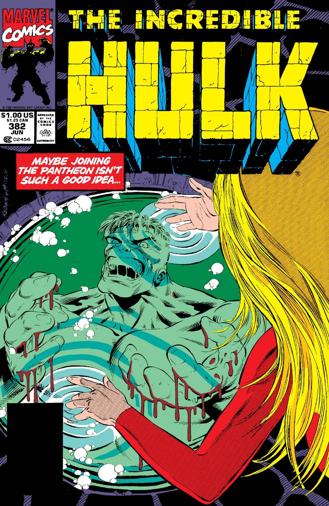 The Incredible Hulk #382 Direct Edition cover
