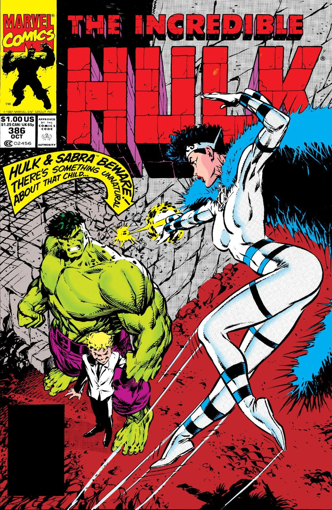 The Incredible Hulk #386 Direct Edition cover