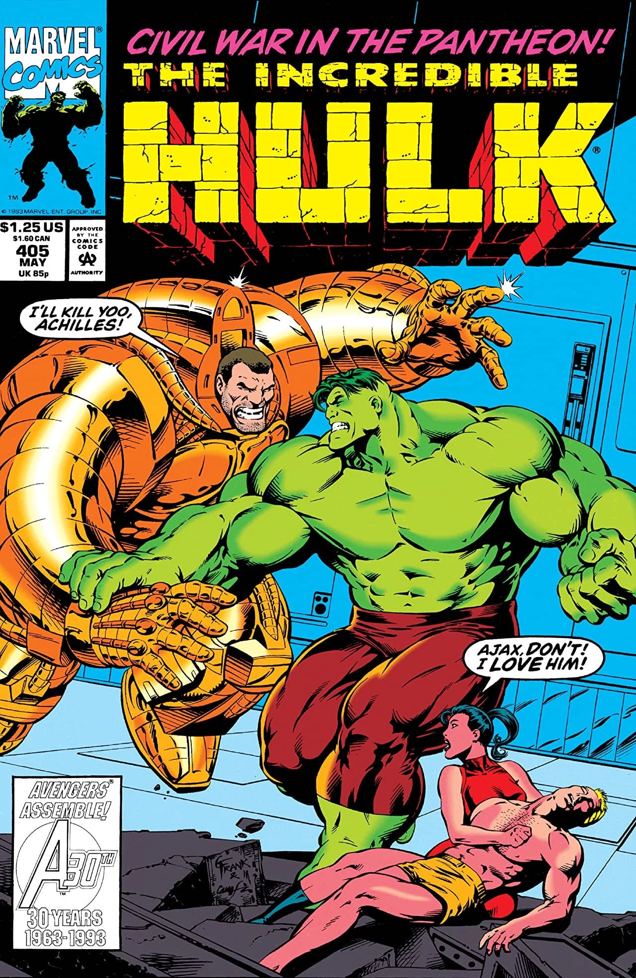 The Incredible Hulk #405 Direct Edition cover