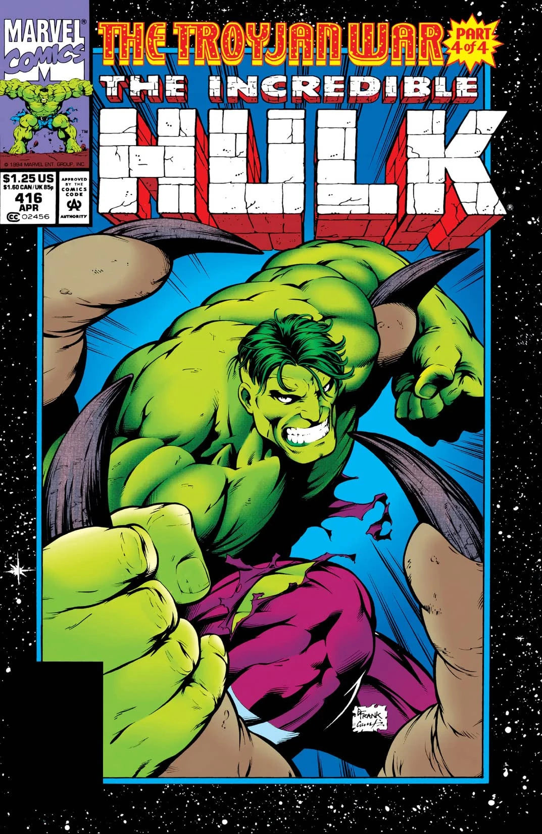 The Incredible Hulk #416 Direct Edition cover