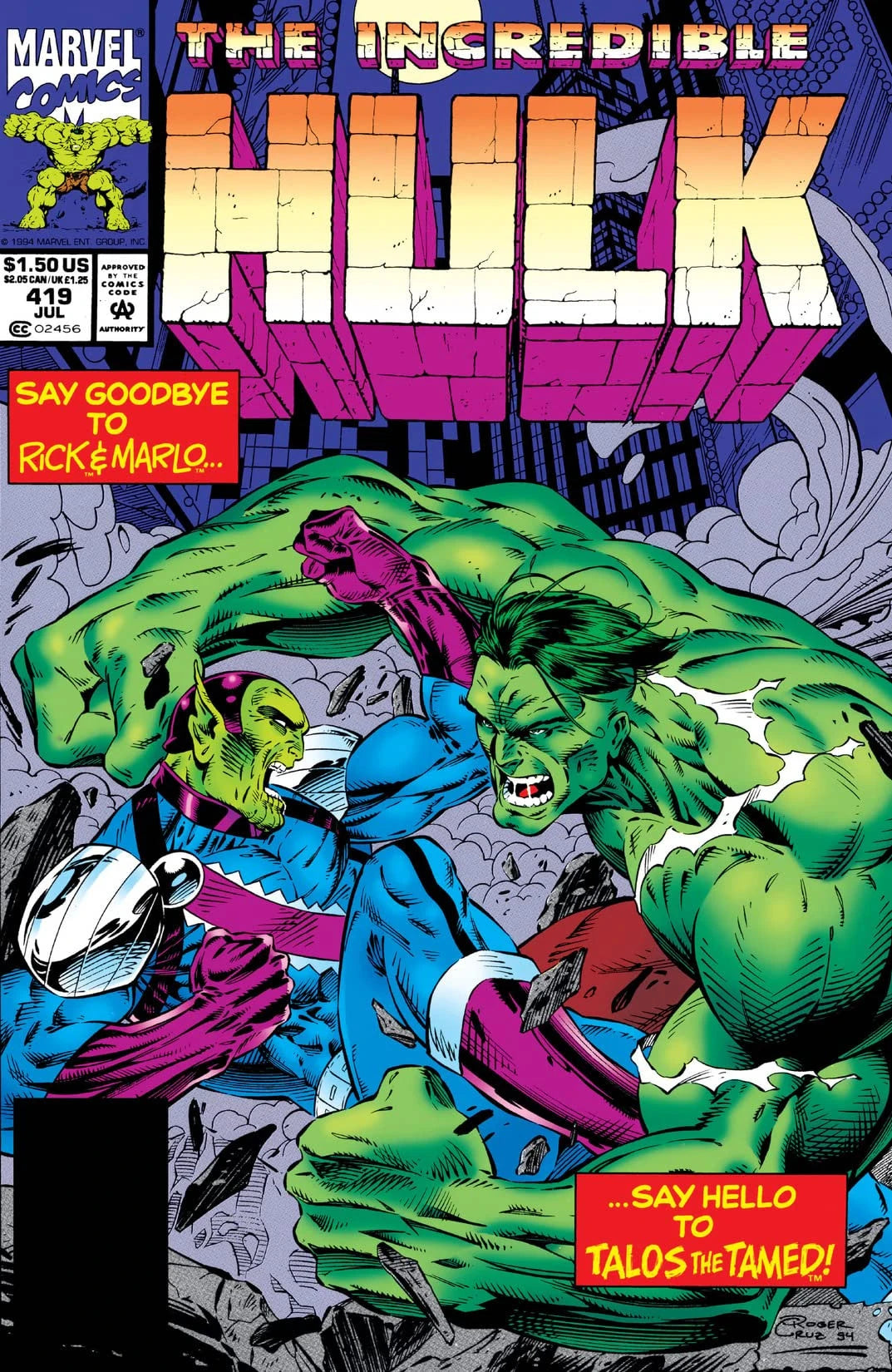 The Incredible Hulk #419 Direct Edition cover