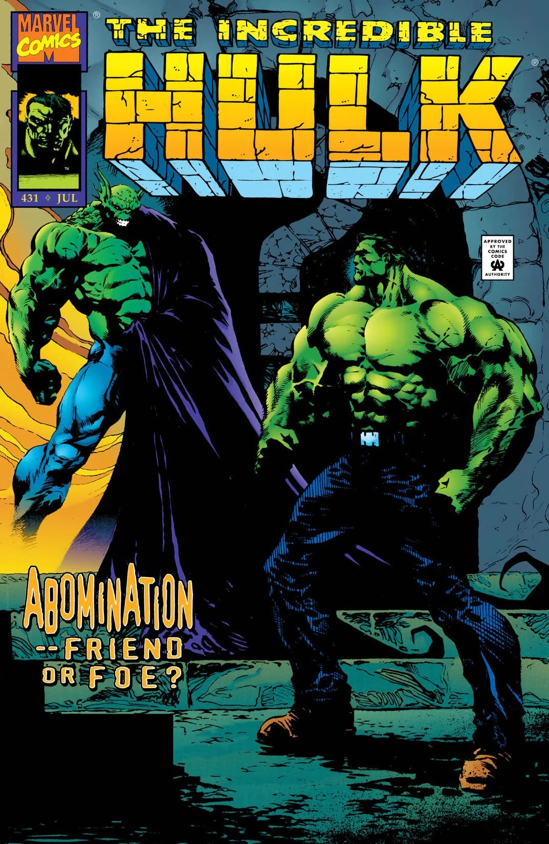 The Incredible Hulk #431 Direct Edition cover