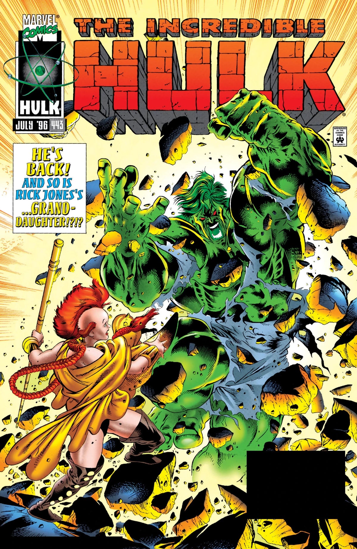 The Incredible Hulk #443 Direct Edition cover