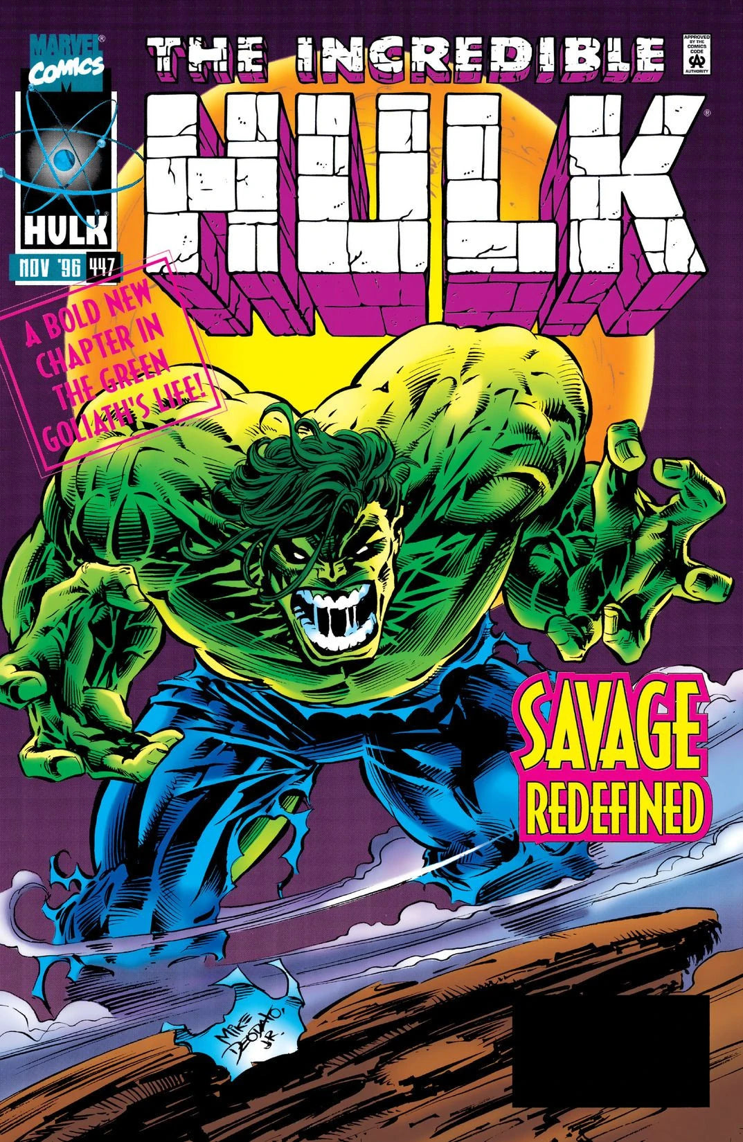 The Incredible Hulk #447 Direct Edition cover