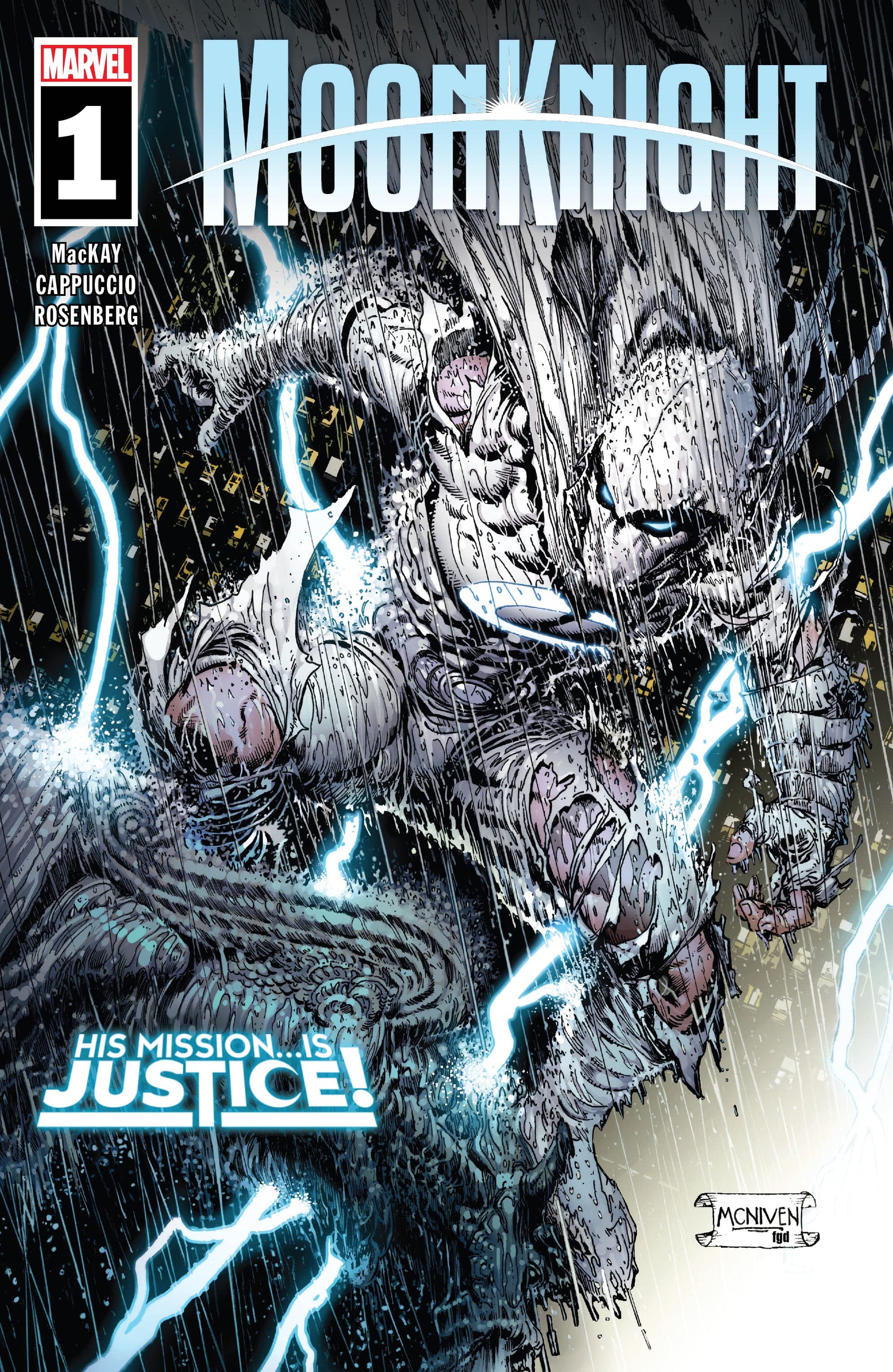 Moon Knight #1 AU cover