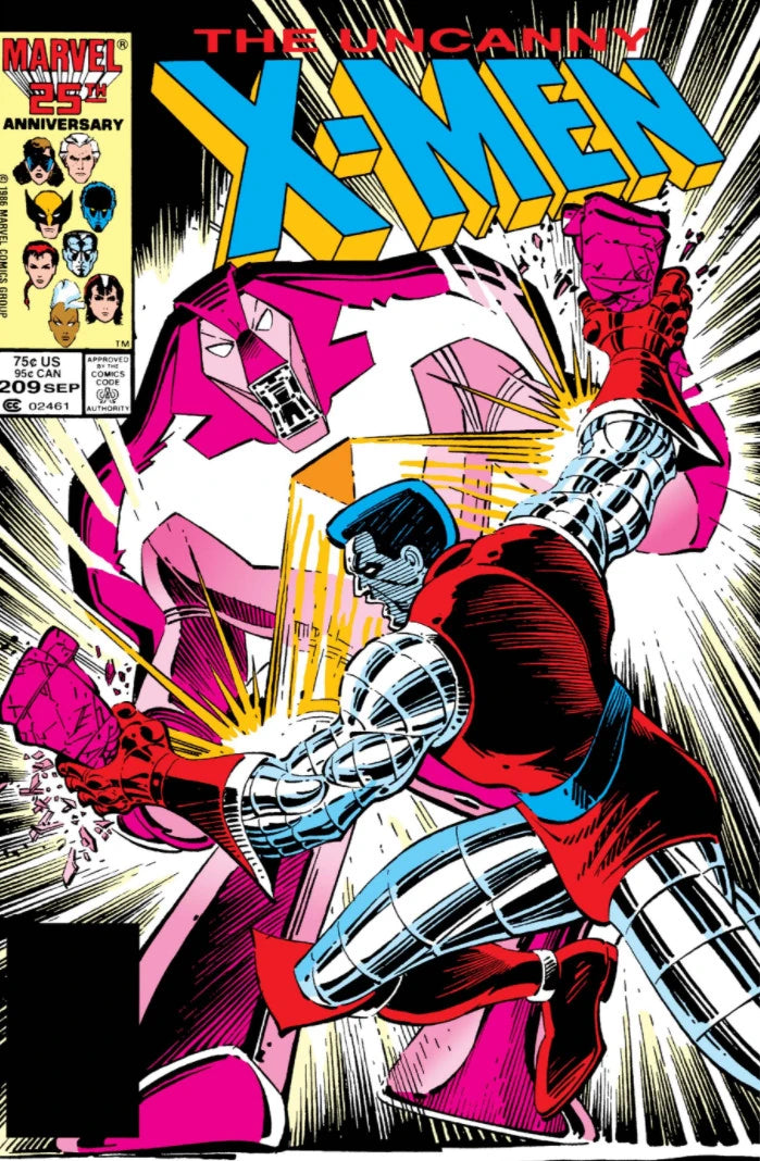 Uncanny X-Men #209 Direct Edition cover