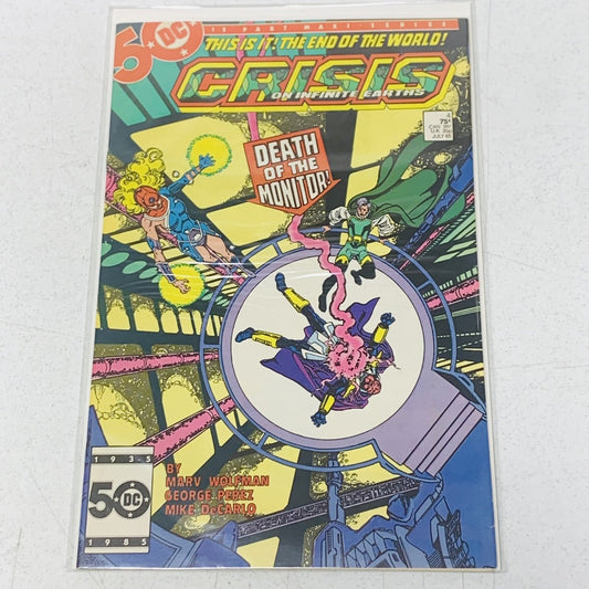 Crisis On Infinite Earths #4 Newsstand Edition cover