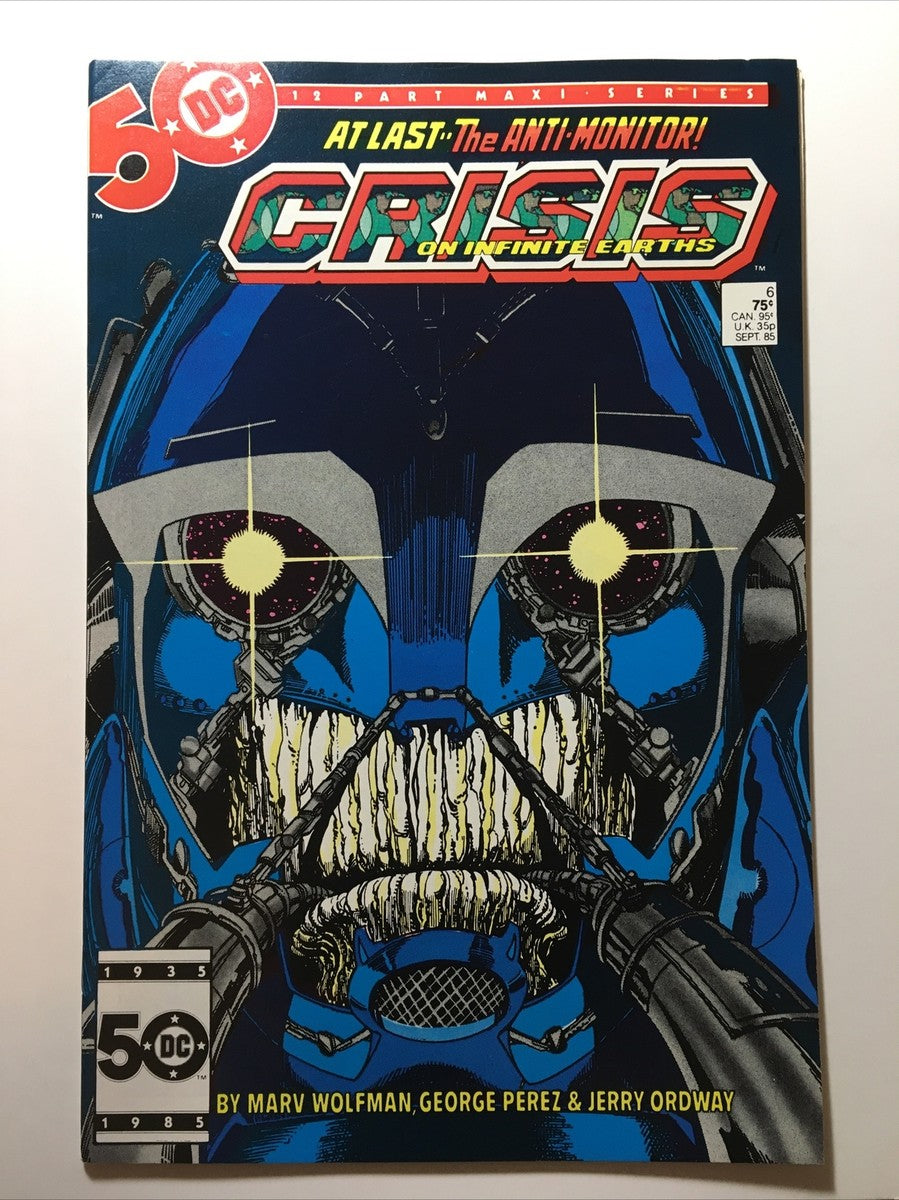 Crisis On Infinite Earths #6 Newsstand Edition cover